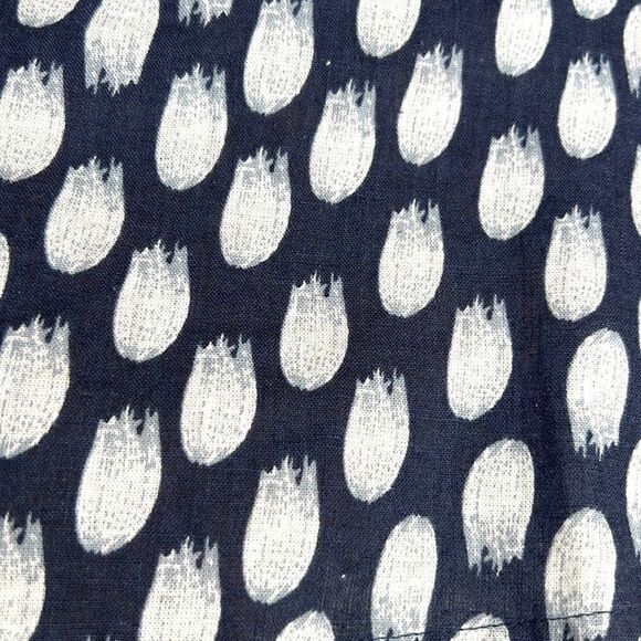 NWOT Patagonia Blue Polka Dot Hemp - Cotton Blend Sleeveless Drawstring Dress - Picture 10 of 13